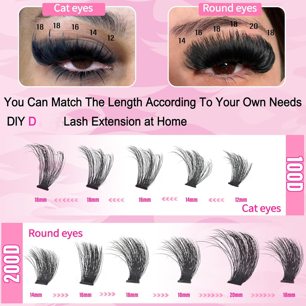 Mega Volume Lash Clusters