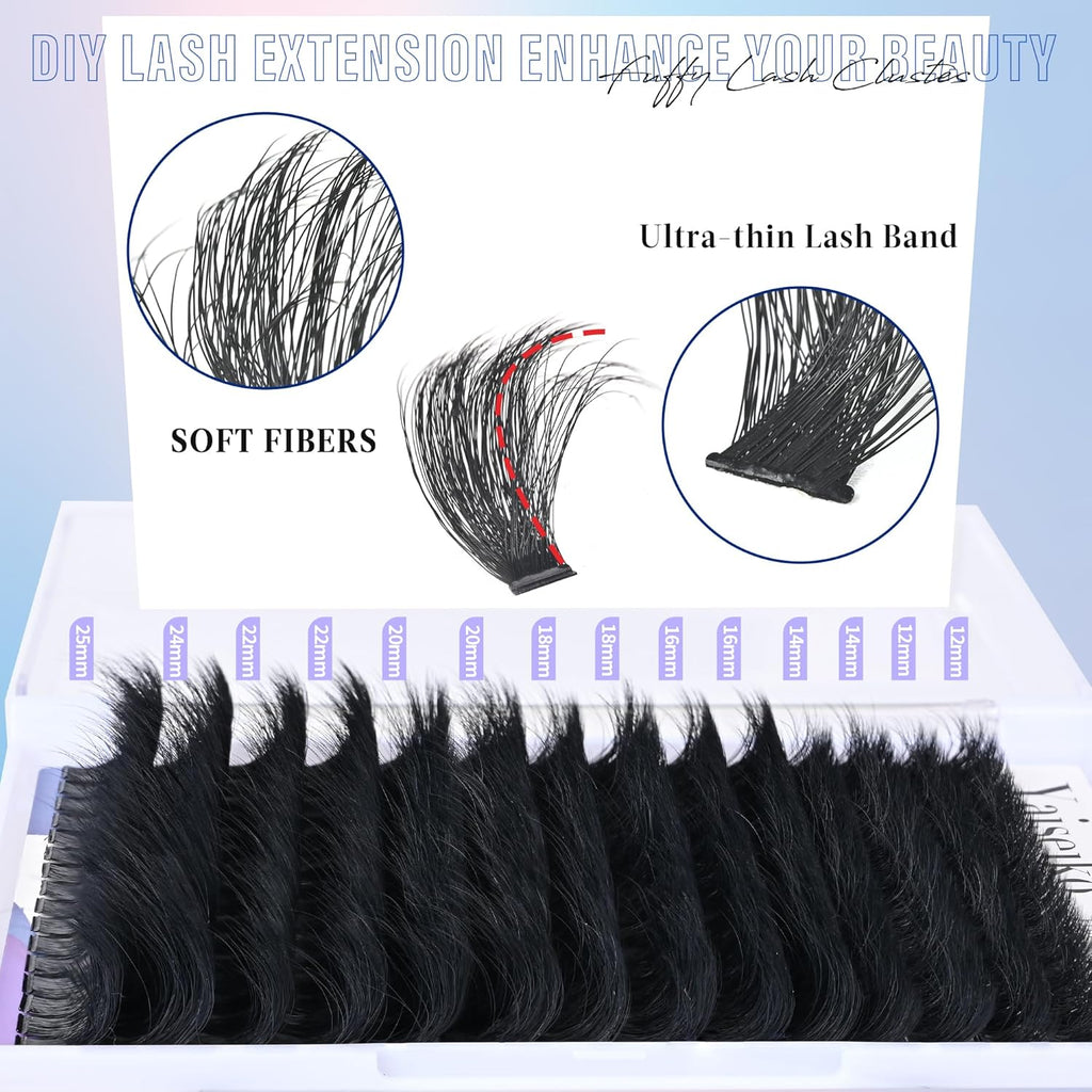 Glamorous Fluffy Lash Clusters