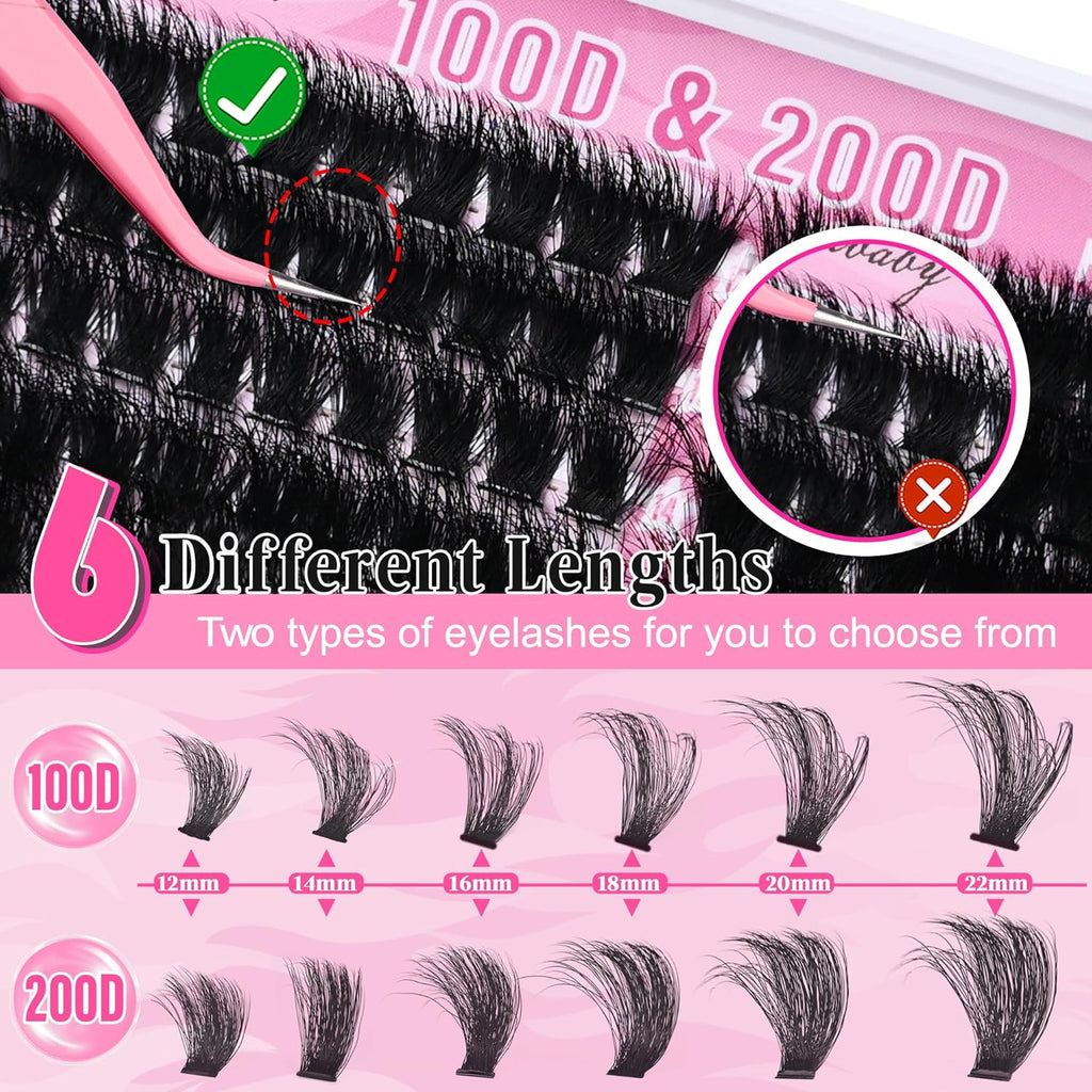 Mega Volume Lash Clusters