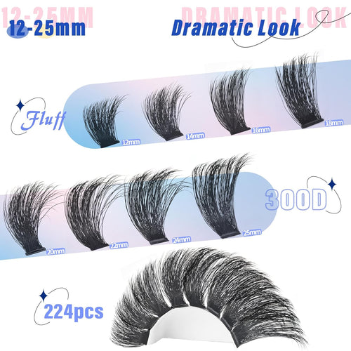Glamorous Fluffy Lash Clusters